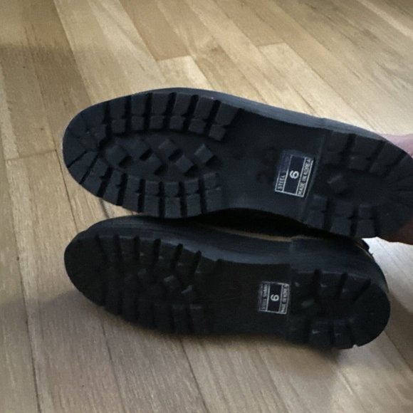 Lands End Size 6 Womens Leather & Rubber Thinsulate Lace Up Duck Boots Steel - Picture 10 of 16